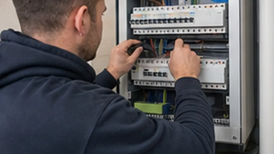 Old fuse box and modern consumer unit