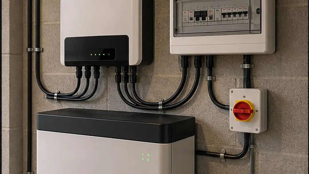 Illustrative battery storage installation work in Arbroath